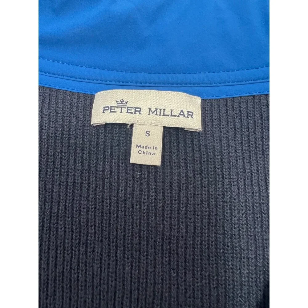 Peter Millar Crown 1/4 Zip Golf Jacket Sweater Pima Cotton Wool Pullover Small S